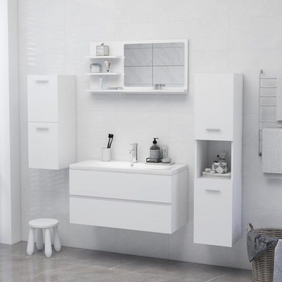 Vonios kambario veidrodis, baltos spalvos, 90x10,5x45cm, MDP