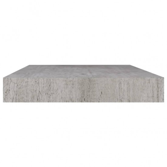 Pakabinama sieninė lentyna, betono pilka, 50x23x3,8cm, MDF