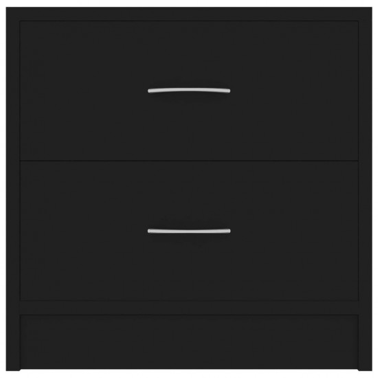 Naktinė spintelė, juodos spalvos, 40x30x40cm, MDP