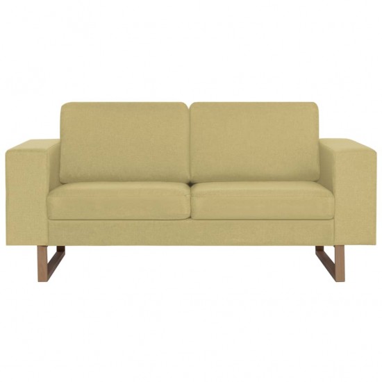 Dvivietė sofa, žalia, audinys