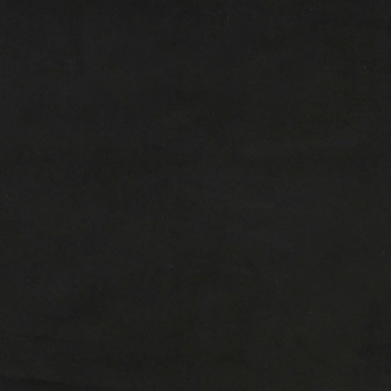 Spyruoklinis čiužinys, juodos spalvos, 120x200x20 cm, aksomas