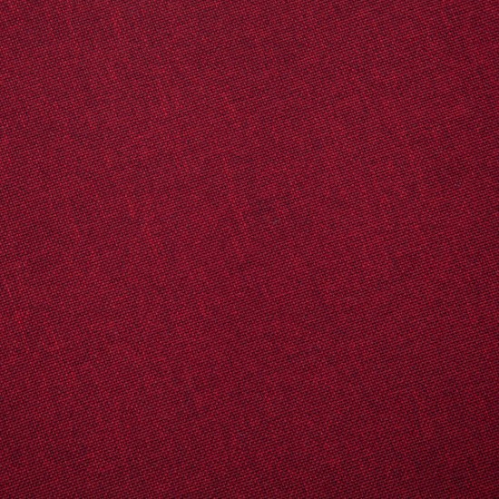Trivietė sofa, vyno raudonos spalvos, audinys