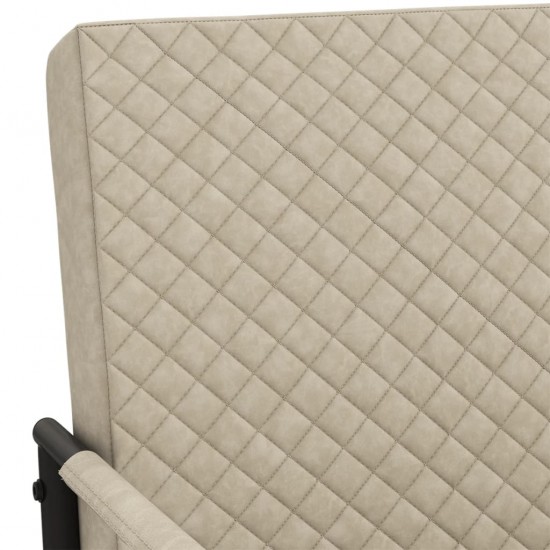 Gembinė kėdė, šviesiai pilkos spalvos, dirbtinė oda