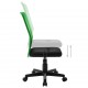 Biuro kėdė, juoda ir žalia, 44x52x100cm, tinklinis audinys
