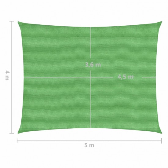 Uždanga nuo saulės, šviesiai žalia, 4x5m, HDPE, 160g/m²