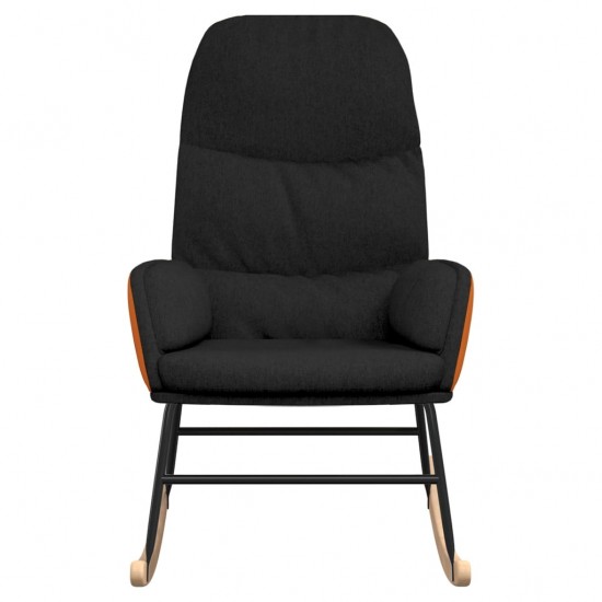 Supama kėdė, juodos spalvos, audinys
