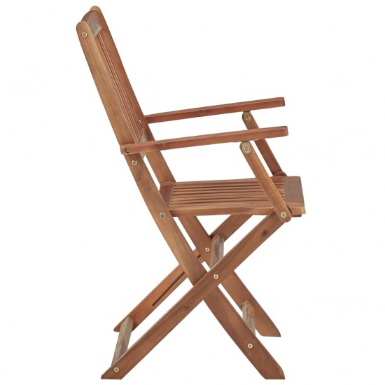 Sulankstomos lauko kėdės, 8vnt., akacijos medienos masyvas
