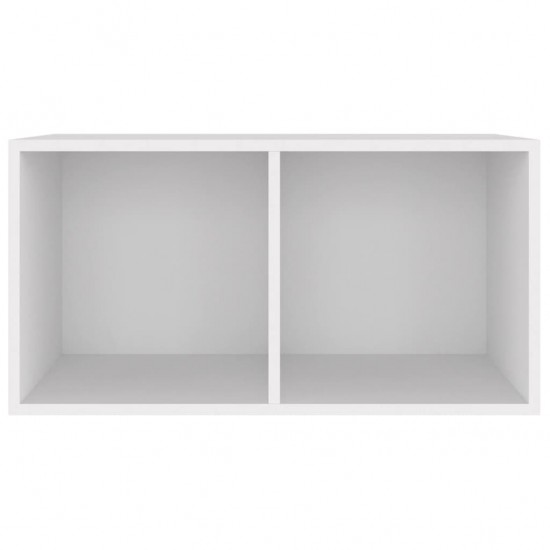 Dėžė vinilinėms plokštelėms, balta, 71x34x36cm, mediena