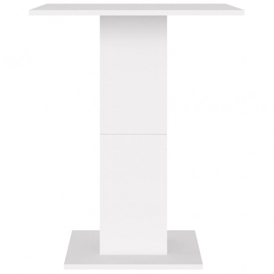 Bistro staliukas, baltos spalvos, 60x60x75cm, MDP