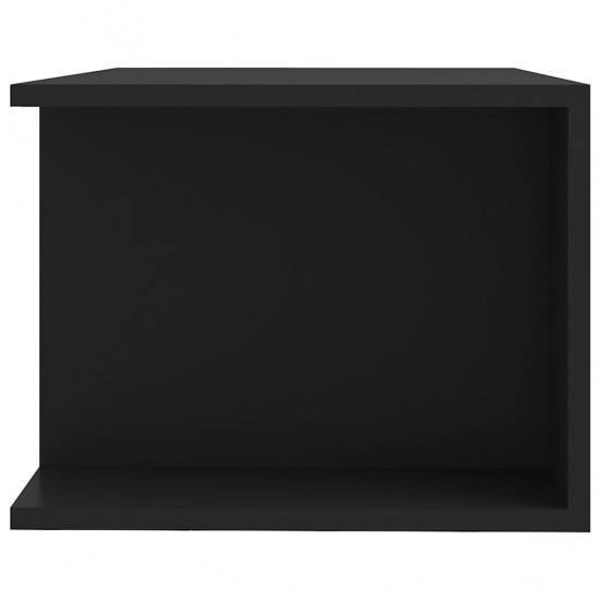 Televizoriaus spintelė su LED apšvietimu, juoda, 90x39x30cm