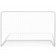 Futbolo vartai su tinklu, 2vnt., balta, plienas, 182x61x122cm