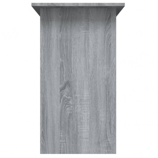 Rašomasis stalas, pilkos ąžuolo spalvos, 80x45x74cm, mediena