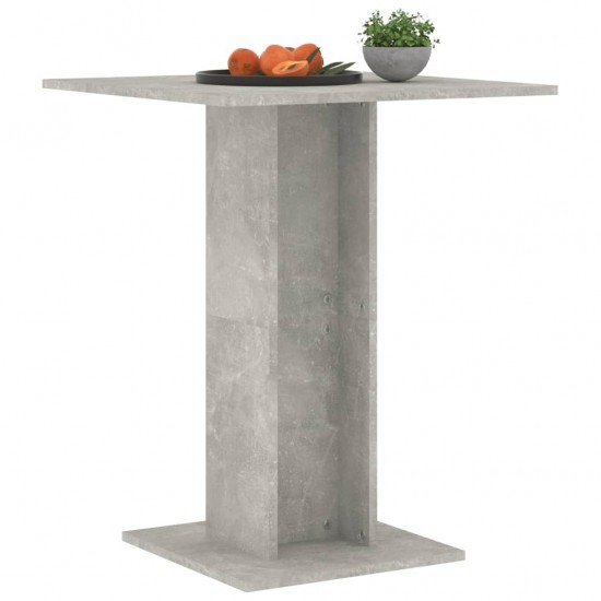 Bistro staliukas, betono pilkos spalvos, 60x60x75cm, MDP