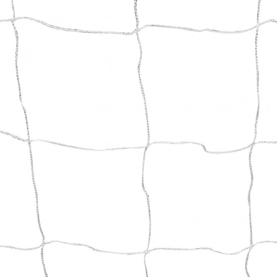 Futbolo vartai su tinkleliu, plienas, balti, 182x61x122cm