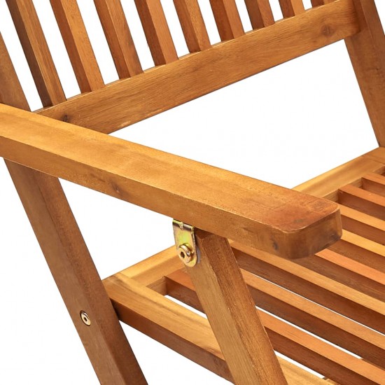 Sulankstomos lauko kėdės, 2vnt., akacijos medienos masyvas