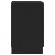 Naktinės spintelės, 2vnt., juodos spalvos, 38x35x56cm, MDP