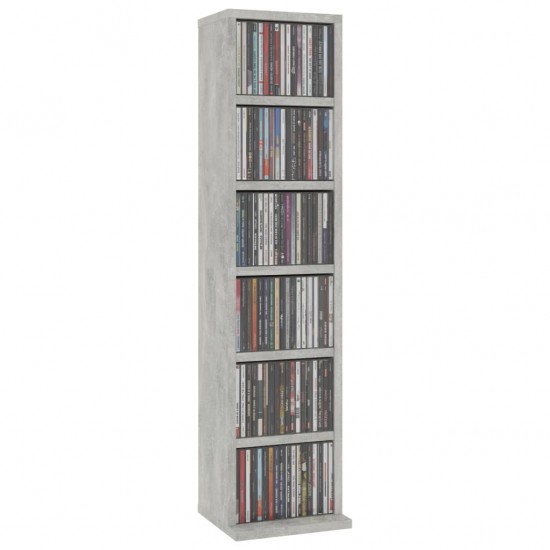 Spintelė kompaktiniams diskams, pilka, 21x20x88cm, mediena