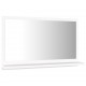 Vonios kambario veidrodis, baltas, 60x10,5x37cm, mediena