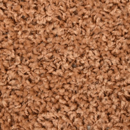 Laiptų kilimėliai, 15vnt., rudos spalvos, 65x21x4 cm