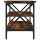 Šoninis staliukas, dūminio ąžuolo, 55x38x45cm, apdirbta mediena