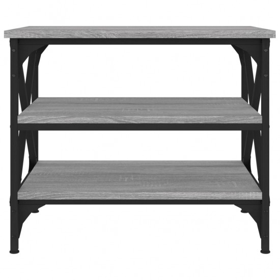 Šoninis staliukas, pilkas ąžuolo, 55x38x45cm, apdirbta mediena