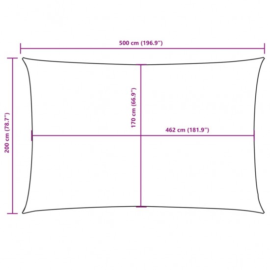 Uždanga nuo saulės, antracito, 2x5m, oksfordo audinys