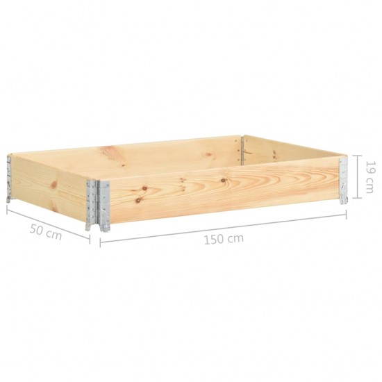 Aukštas lovelis, 50x150cm, pušies medienos masyvas (310054)