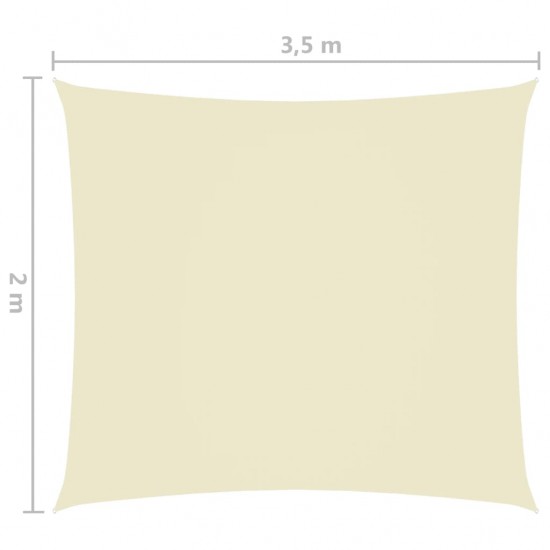 Uždanga nuo saulės, kreminė, 2x3,5m, oksfordo audinys, stačiakampė