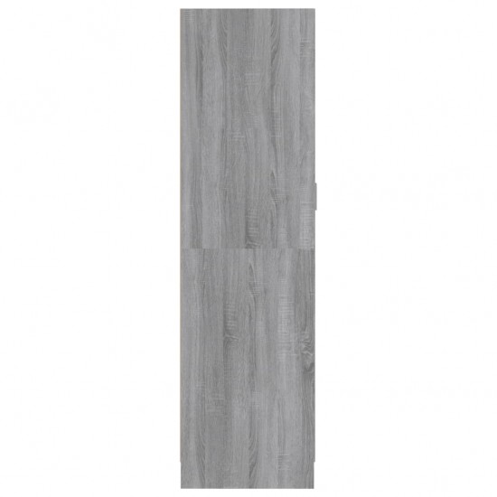 Drabužių spinta, pilka ąžuolo, 82,5x51,5x180cm, mediena