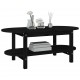 Kavos staliukas, juodas, 80x45x45cm, pušies medienos masyvas