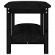 Kavos staliukas, juodas, 80x45x45cm, pušies medienos masyvas