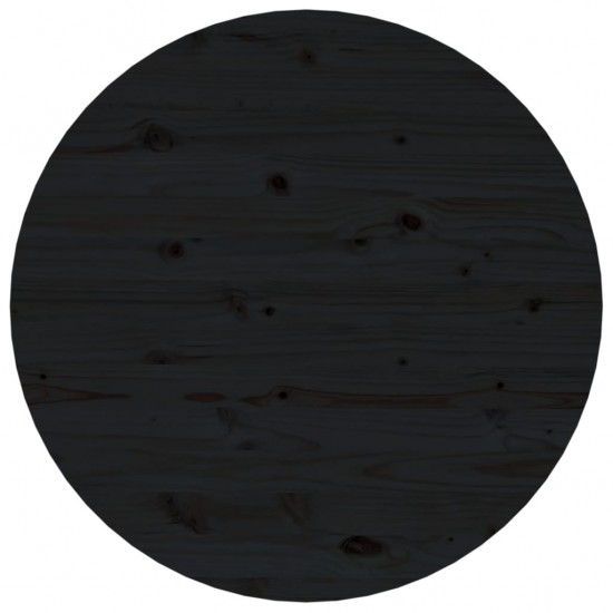 Kavos staliukas, juodas, 55x45cm, pušies medienos masyvas