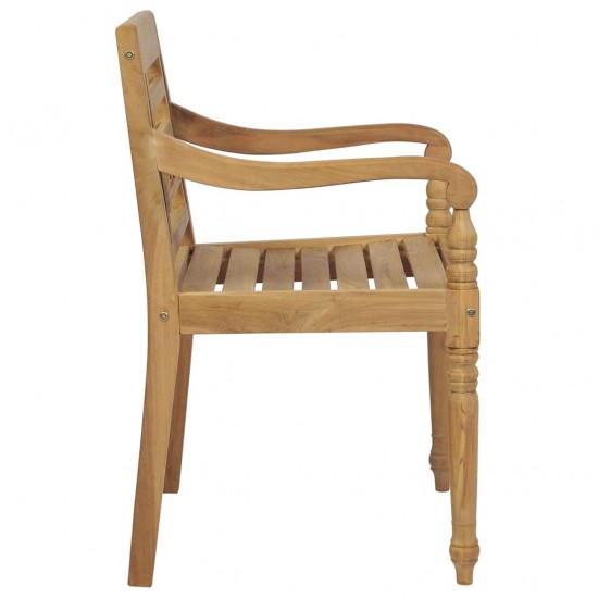 Batavia kėdės, 6vnt., tikmedžio medienos masyvas (3x43051)