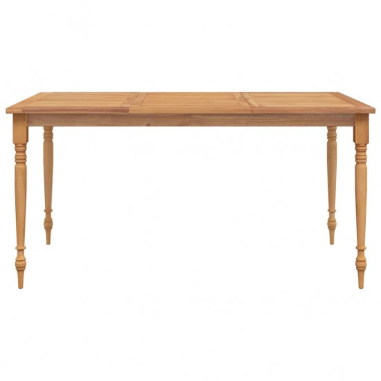 Batavia stalas, 150x90x75cm, tikmedžio medienos masyvas