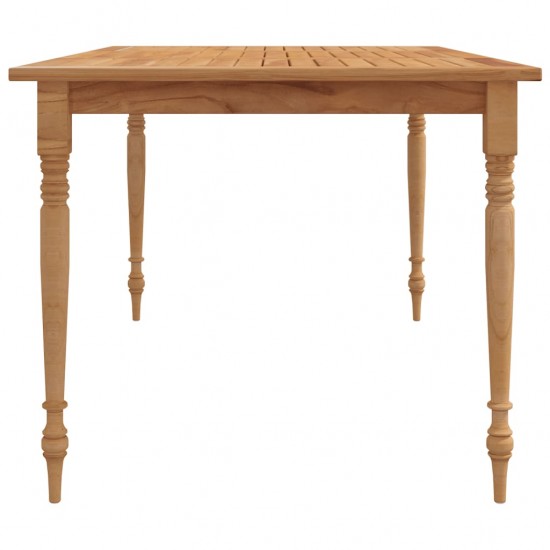 Batavia stalas, 150x90x75cm, tikmedžio medienos masyvas