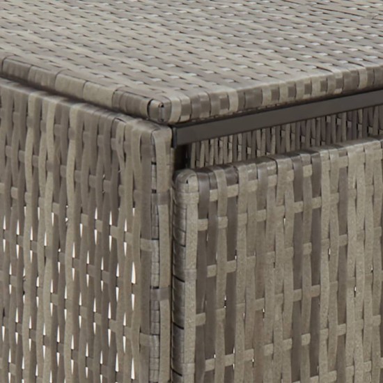 Konteinerio stoginė, pilka, 70x80x117cm, poliratanas, vienvietė