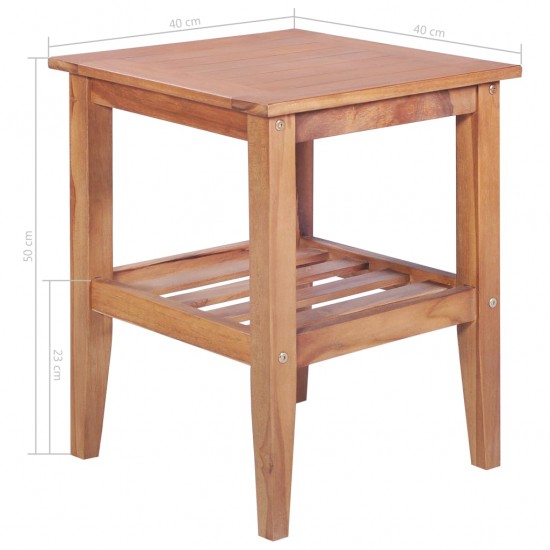 Kavos staliukas, 40x40x50cm, tikmedžio med. mas., kvadrat.