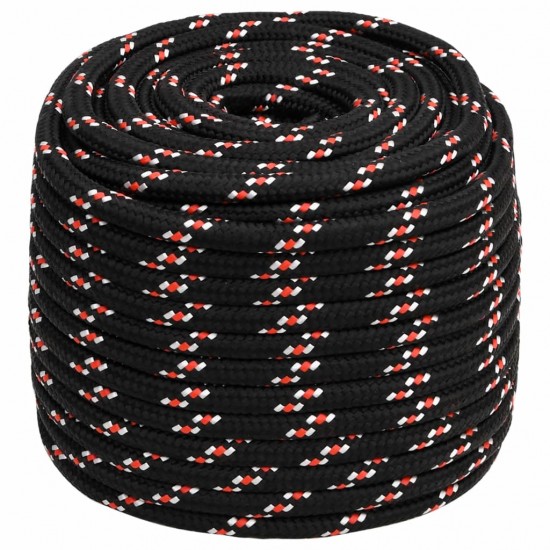 Valties virvė, juodos spalvos, 16mm, 100m, polipropilenas