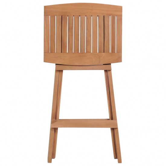 Sulankstomos baro kėdės, 4 vnt., tikmedžio medienos masyvas