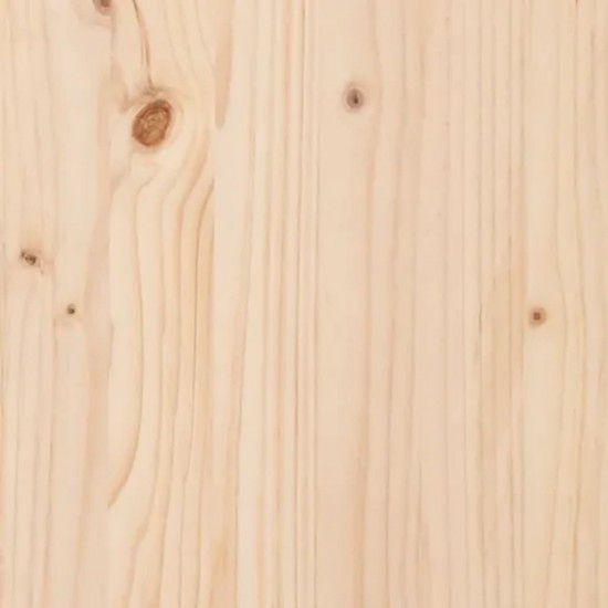 Lovelis su lentyna, 82,5x82,5x81cm, pušies medienos masyvas