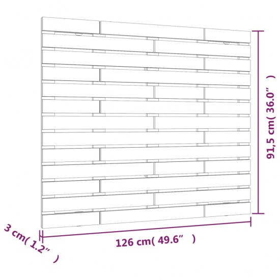 Sieninis galvūgalis, baltas, 126x3x91,5cm, pušies masyvas