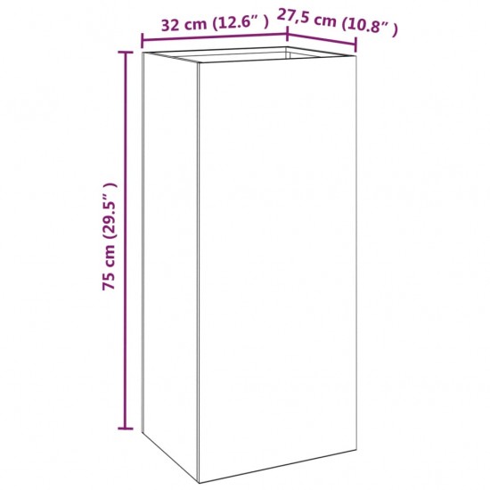 Lovelis, 32x27,5x75cm, Corten plienas