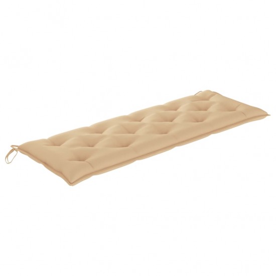 Batavia suoliukas su smėlio spalvos pagalvėle, 150cm, tikmedis