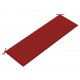 Batavia suoliukas su raudona pagalvėle, 150cm, tikmedis