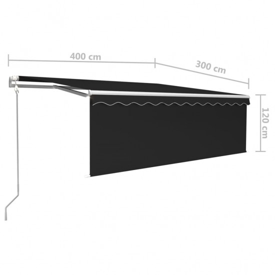 Automatiniu būdu ištraukiama markizė, antracito, 4x3m