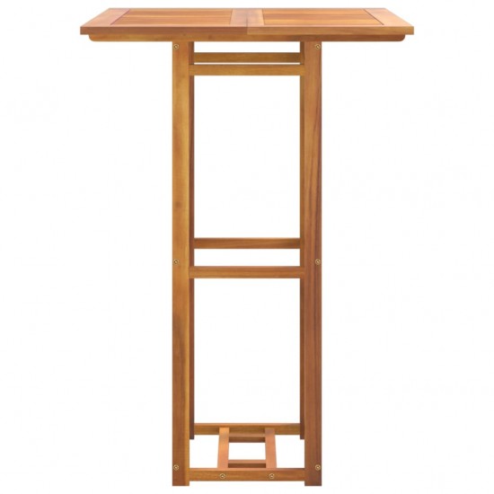 Bistro staliukas, 75x75x110cm, akacijos medienos masyvas