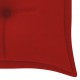 Batavia suoliukas su raudona pagalvėle, 150cm, tikmedis