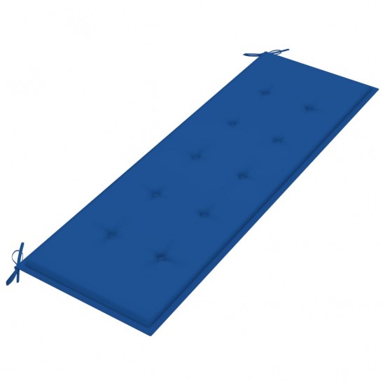 Batavia suoliukas su tamsiai mėlyna pagalvėle, 150cm, tikmedis