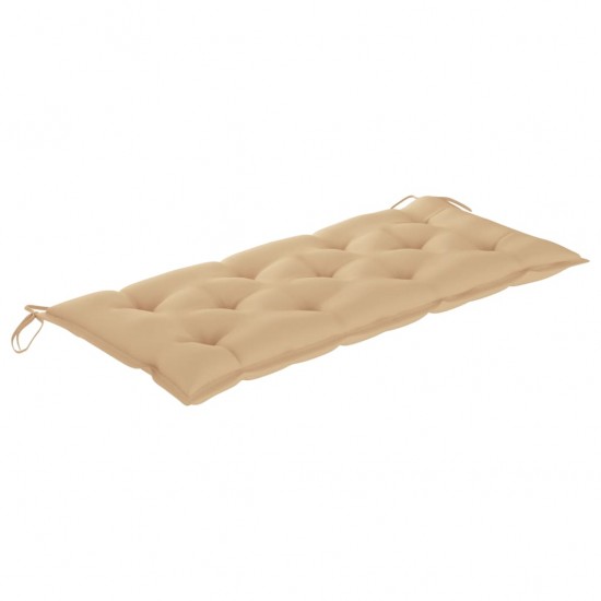Batavia suoliukas su smėlio spalvos pagalve, 120cm, tikmedis