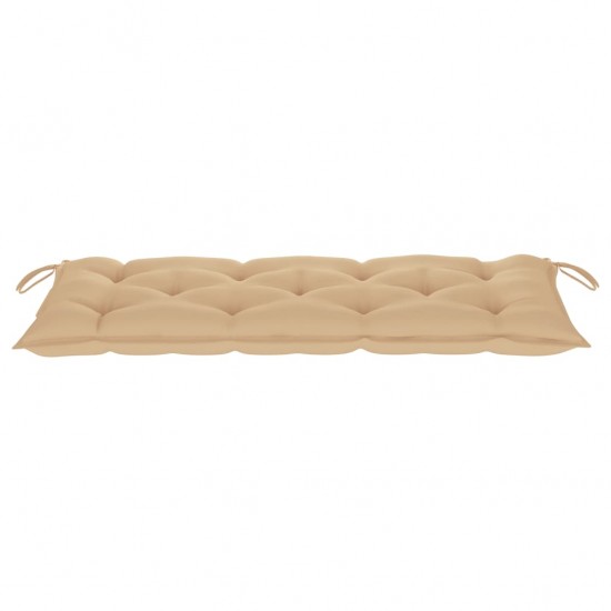 Batavia suoliukas su smėlio spalvos pagalve, 120cm, tikmedis